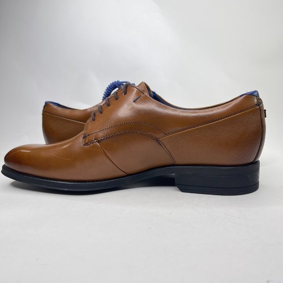 Ted Baker Vatory Brown Leather Derby Shoes. Size 8. main image 7